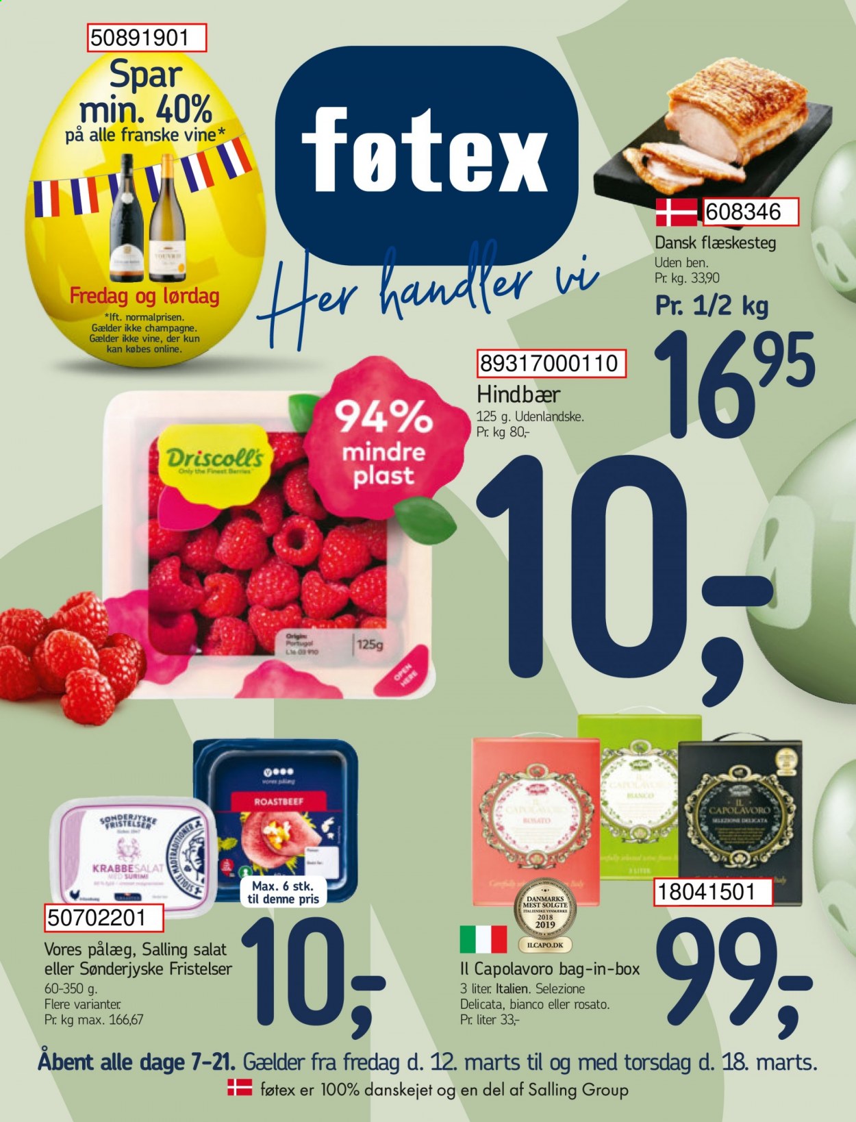 føtex tilbud - 12.3.2021 - 18.3.2021. Side 1