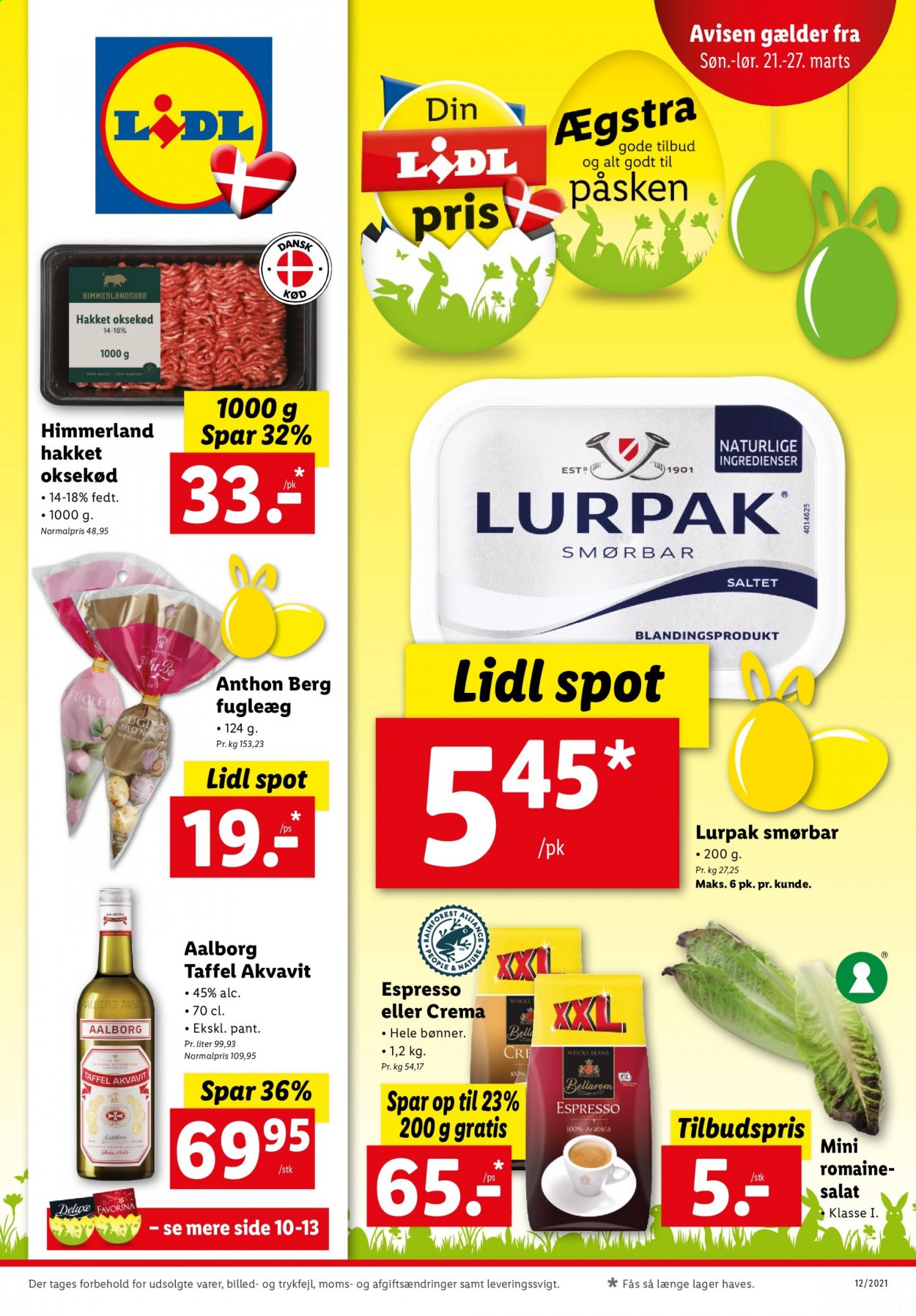Lidl tilbud - 21.3.2021 - 27.3.2021. Side 1