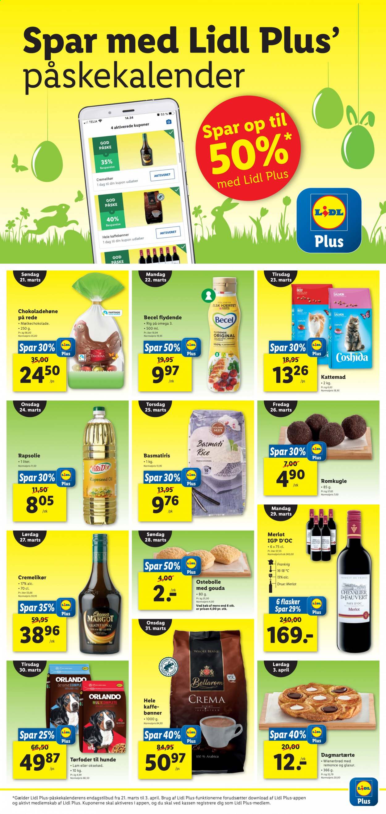 Lidl tilbud - 21.3.2021 - 3.4.2021. Side 1