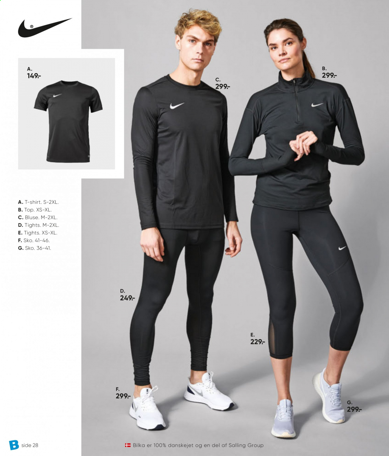 thumbnail - Bilka tilbud  - 26.3.2021 - 12.5.2021 - tilbudsprodukter - bluse, T-shirt, tights, sko. Side 28.