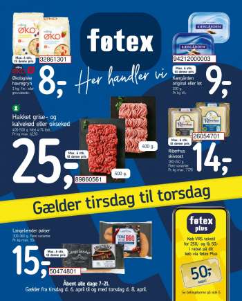 føtex tilbudsavis  - 06.04.2021 - 08.04.2021.