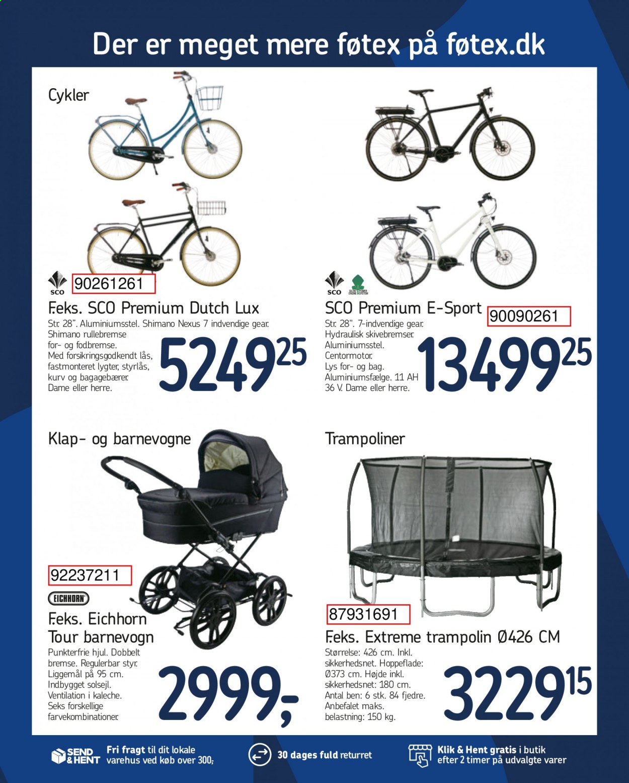 thumbnail - føtex tilbud  - 9.4.2021 - 15.4.2021 - tilbudsprodukter - Shimano, cykel, Eichhorn, trampolin. Side 34.