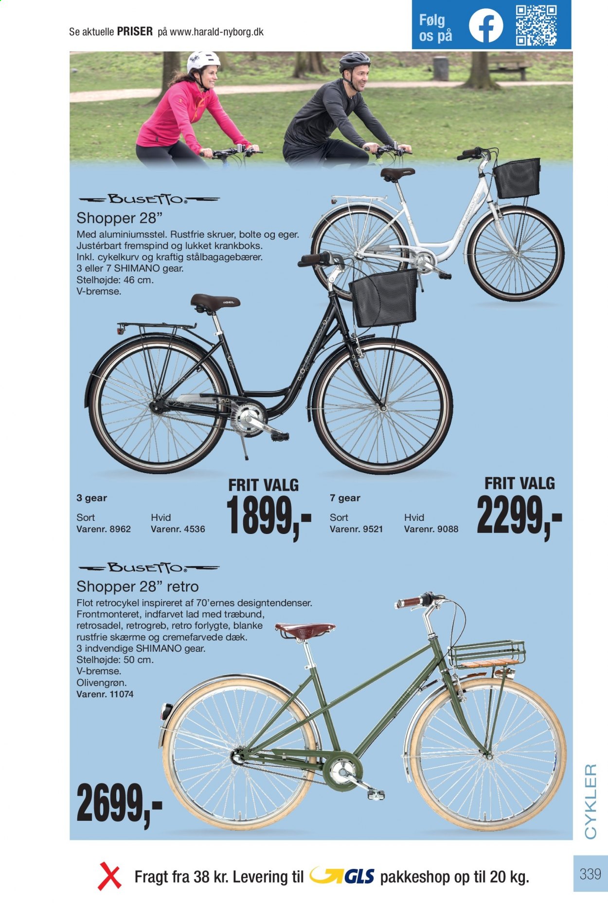 thumbnail - Harald Nyborg tilbud  - tilbudsprodukter - Shimano, cykelkurv. Side 339.