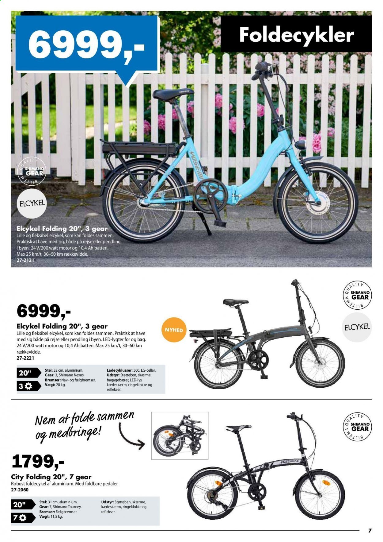 thumbnail - Biltema tilbud  - tilbudsprodukter - LG, elektrisk cykel, Shimano. Side 7.