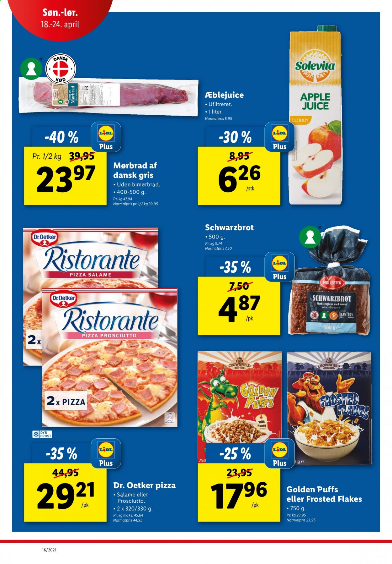 Lidl tilbud - 18.4.2021 - 24.4.2021. Side 1