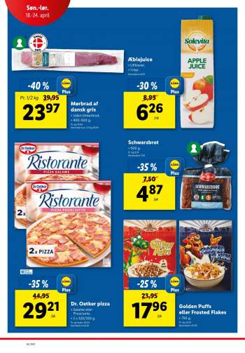 Lidl tilbudsavis  - 18.04.2021 - 24.04.2021.