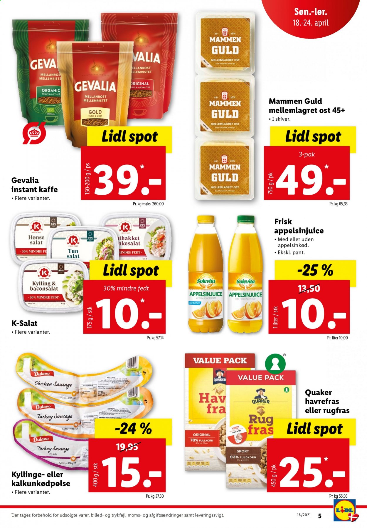 Lidl tilbud - 18.4.2021 - 24.4.2021. Side 5