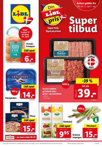 Lidl tilbudsavis  - 25.04.2021 - 01.05.2021.