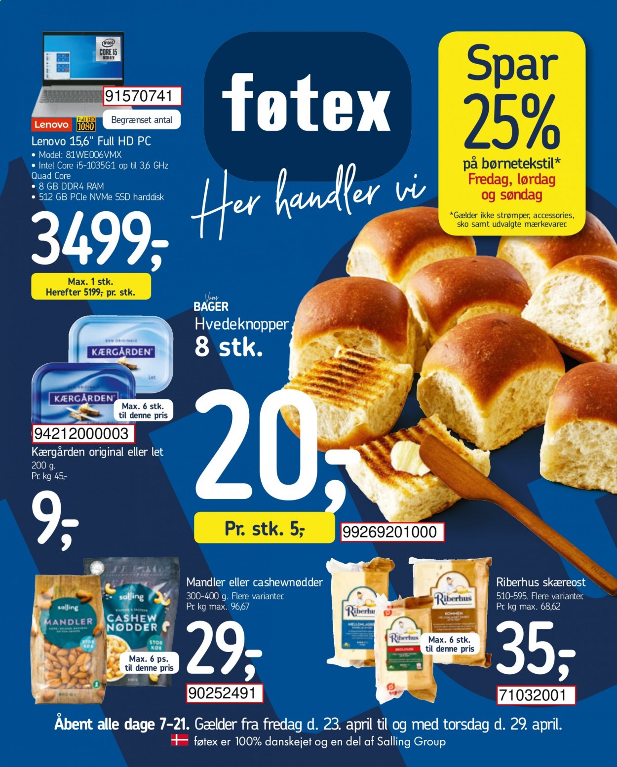 føtex tilbud - 23.4.2021 - 29.4.2021. Side 1
