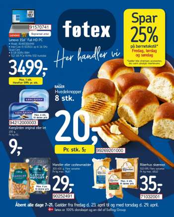 føtex tilbudsavis  - 23.04.2021 - 29.04.2021.