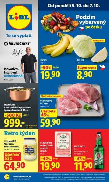 Leták Lidl - 5.10.2026 - 7.10.2026.
