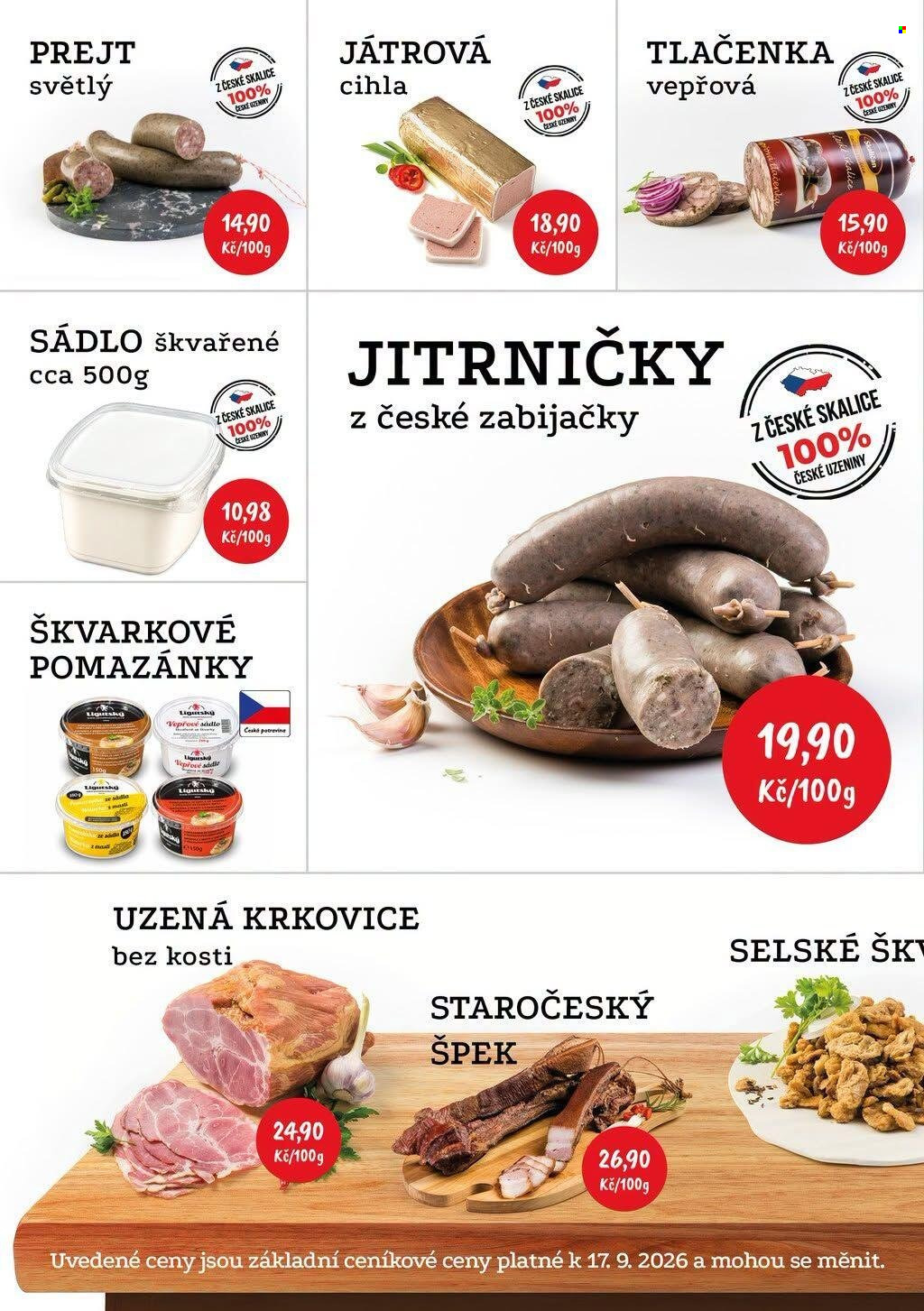 Leták RABBIT řeznictví. Strana 2