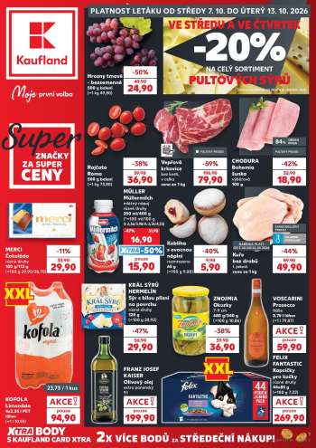 Leták Kaufland - 7.10.2026 - 13.10.2026.