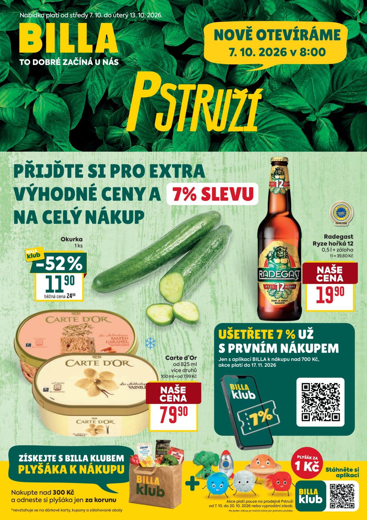 Leták BILLA - 7.10.2026 - 13.10.2026. Strana 1