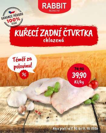 Leták RABBIT řeznictví - 7.10.2026 - 11.10.2026.