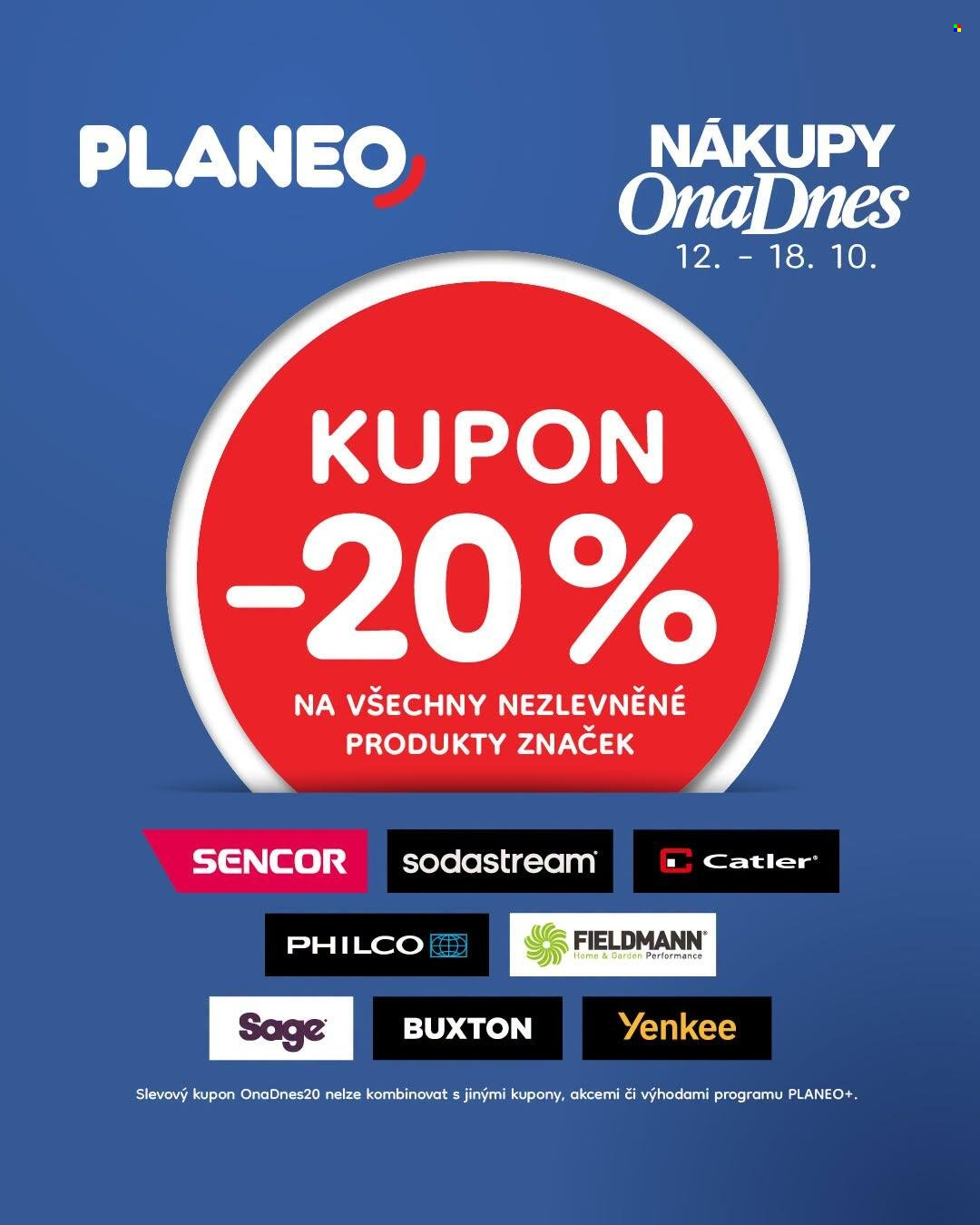 Leták PLANEO Elektro - 12.10.2026 - 18.10.2026. Strana 1