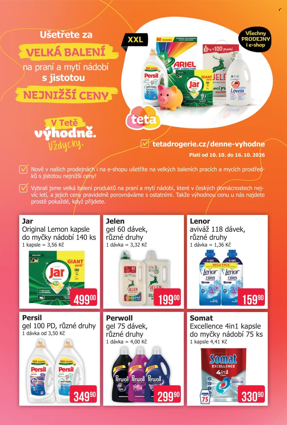 Leták Teta drogerie - 10.10.2026 - 16.10.2026. Strana 1