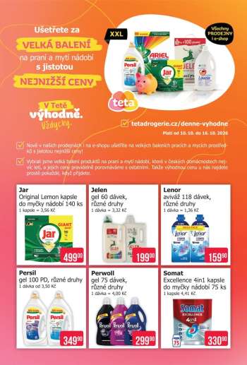 Leták Teta drogerie - 10.10.2026 - 16.10.2026.