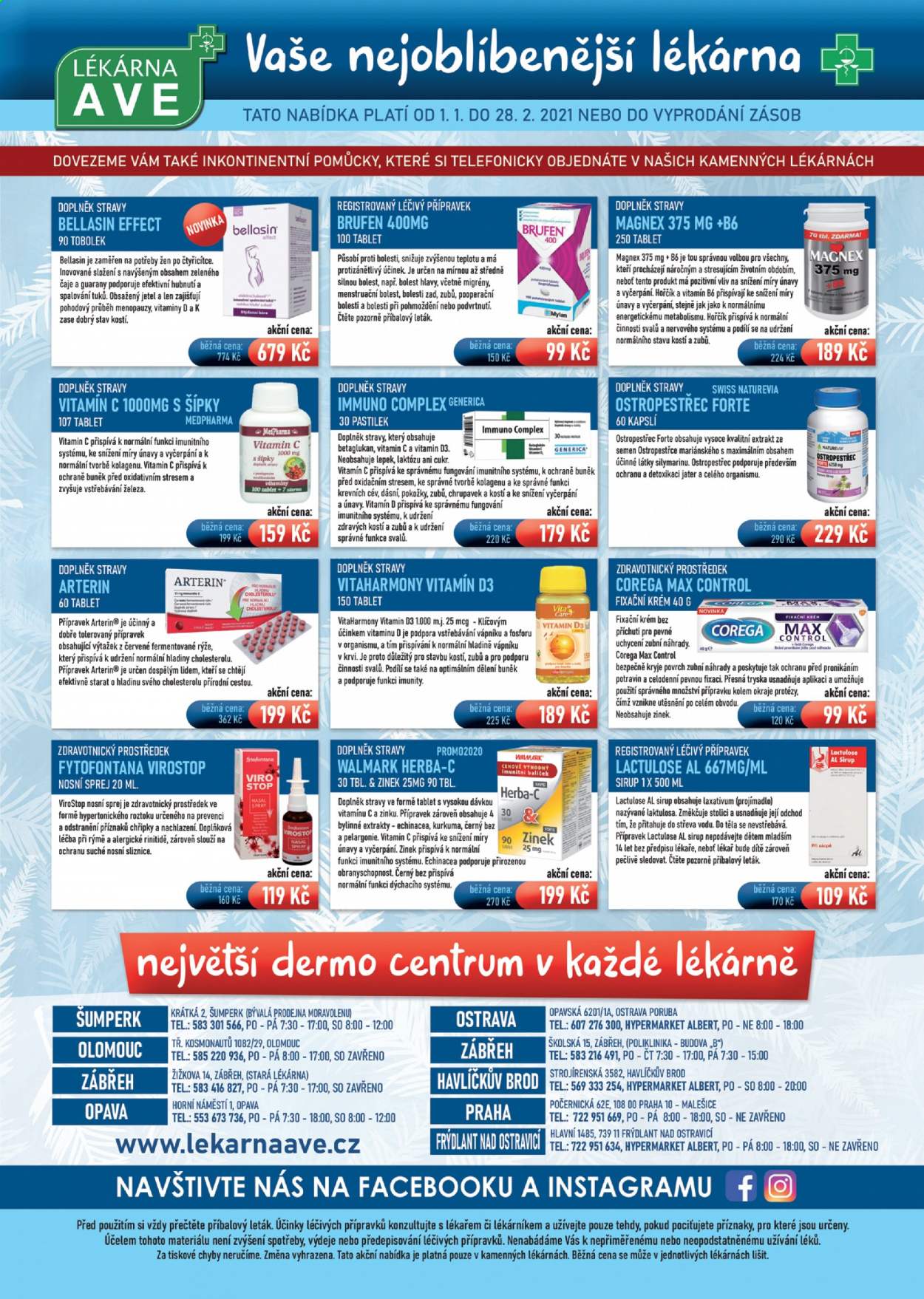 Leták Lékárna AVE - 1.1.2021 - 28.2.2021. Strana 2