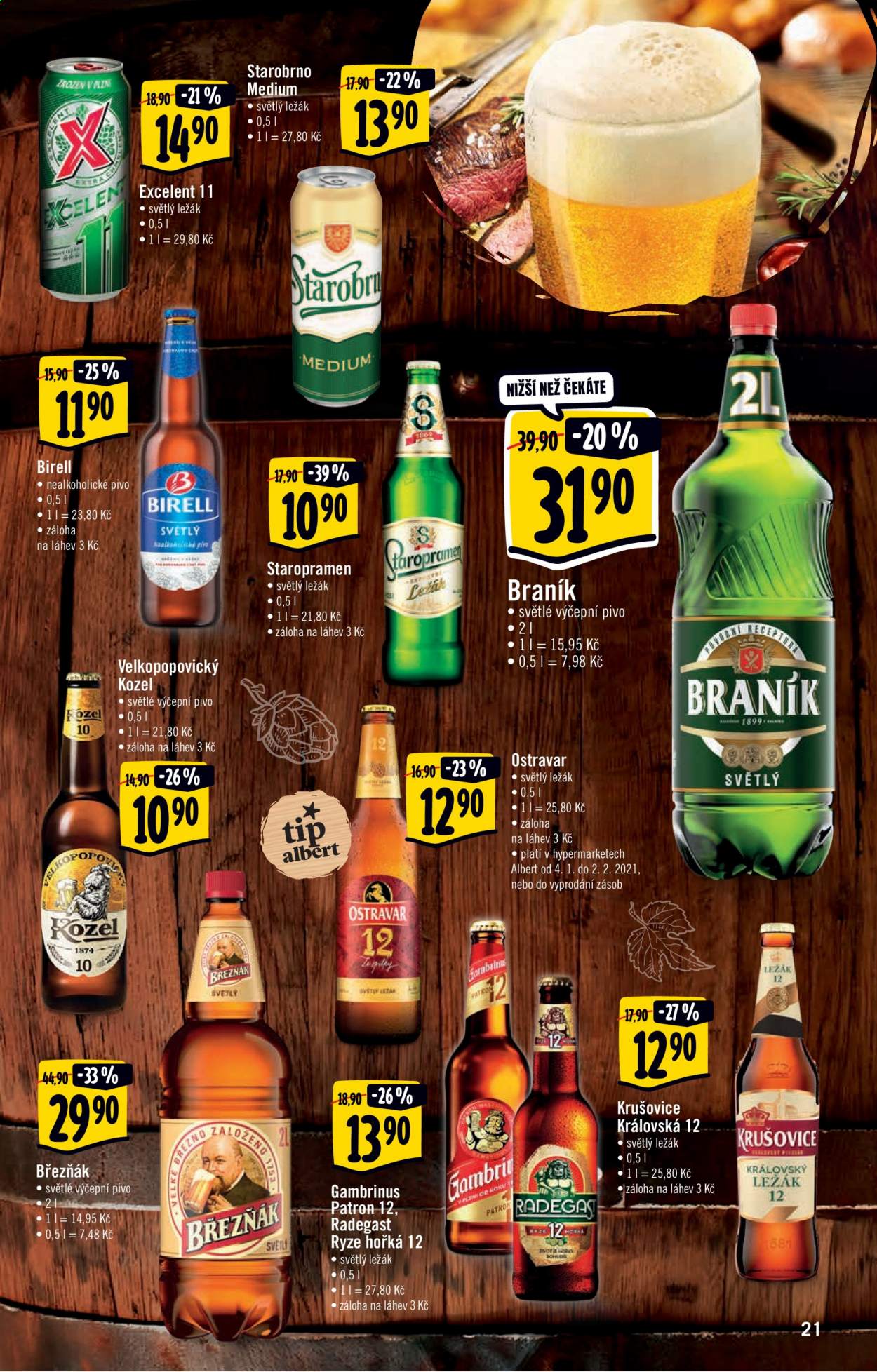 Leták Albert Hypermarket - 4.1.2021 - 12.1.2021. Strana 21