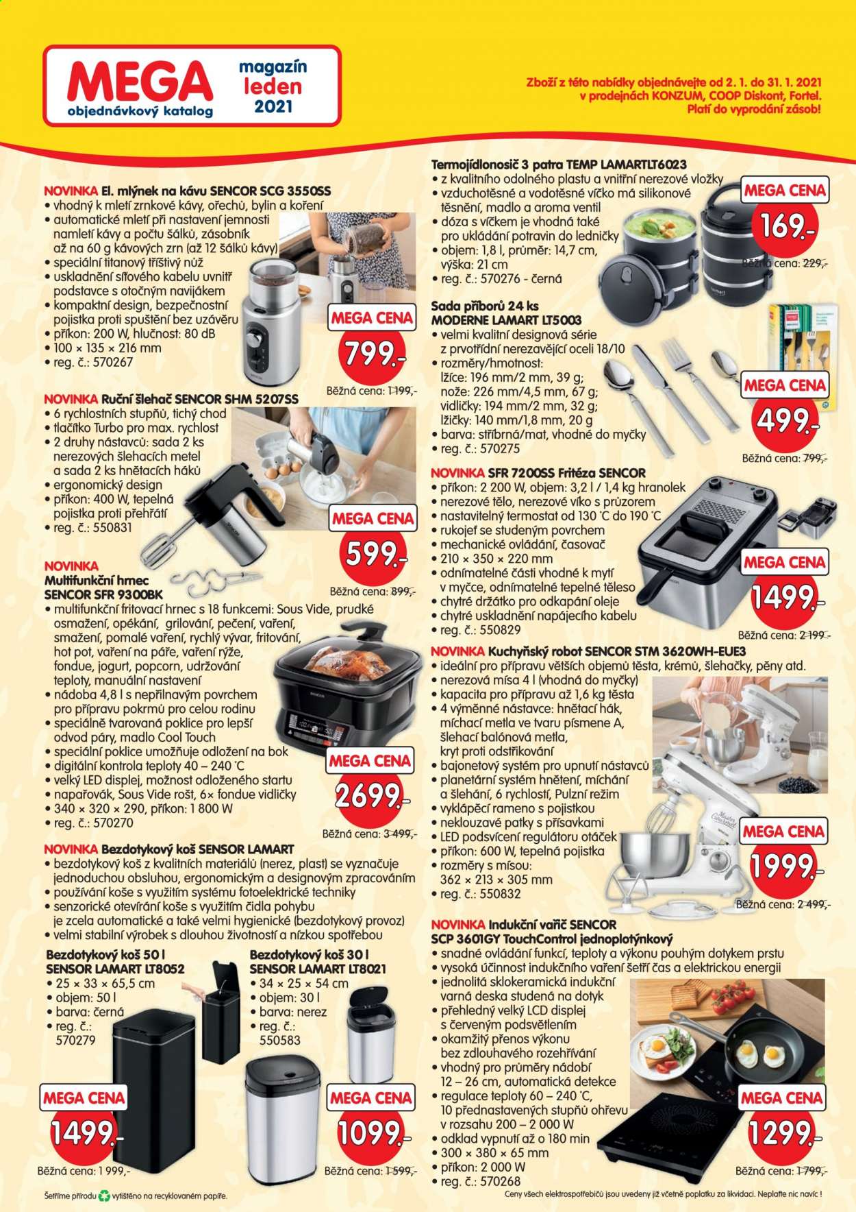 Leták Konzum - 1.1.2021 - 31.1.2021. Strana 2