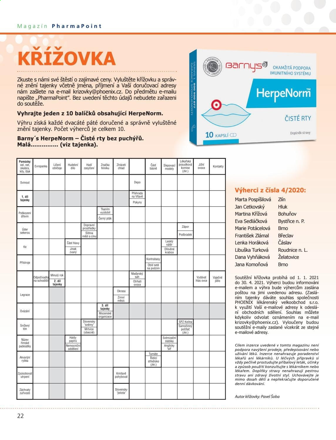 Leták PharmaPoint. Strana 22