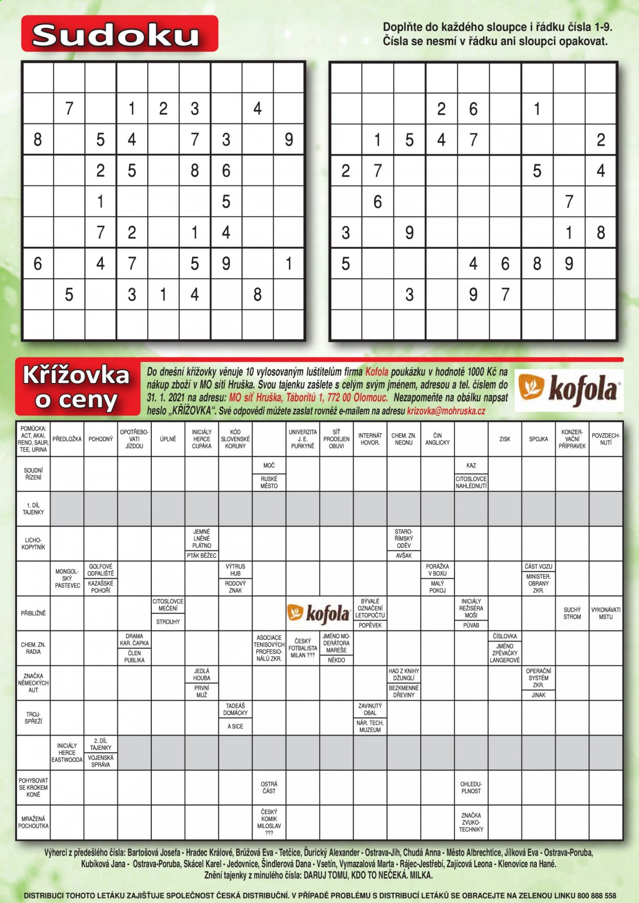 Leták Hruška - 6.1.2021 - 23.2.2021. Strana 19