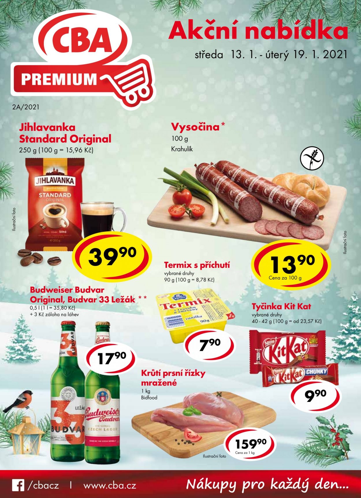 Leták CBA Premium - 13.1.2021 - 19.1.2021. Strana 1