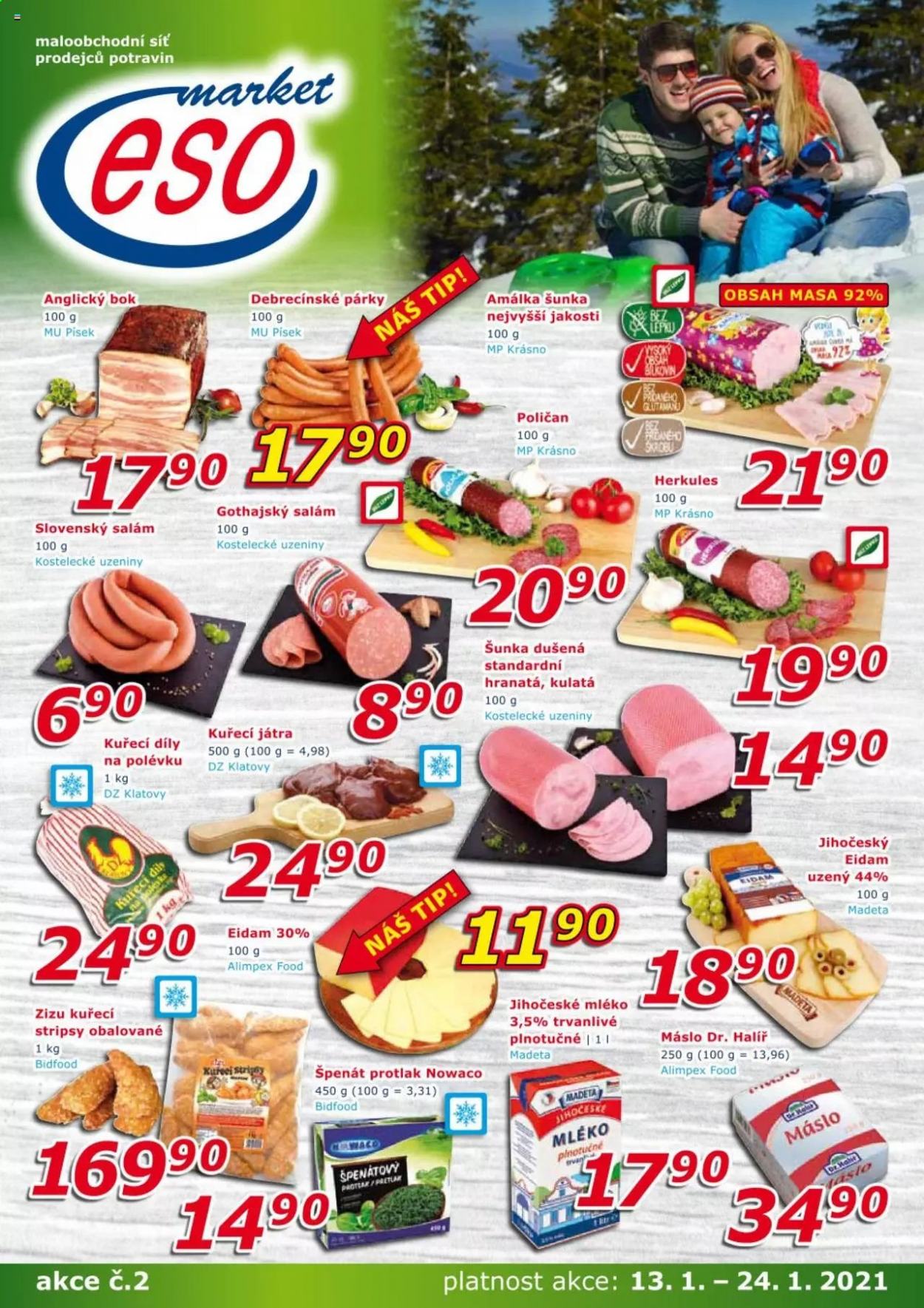 Leták ESO MARKET - 13.1.2021 - 24.1.2021. Strana 1