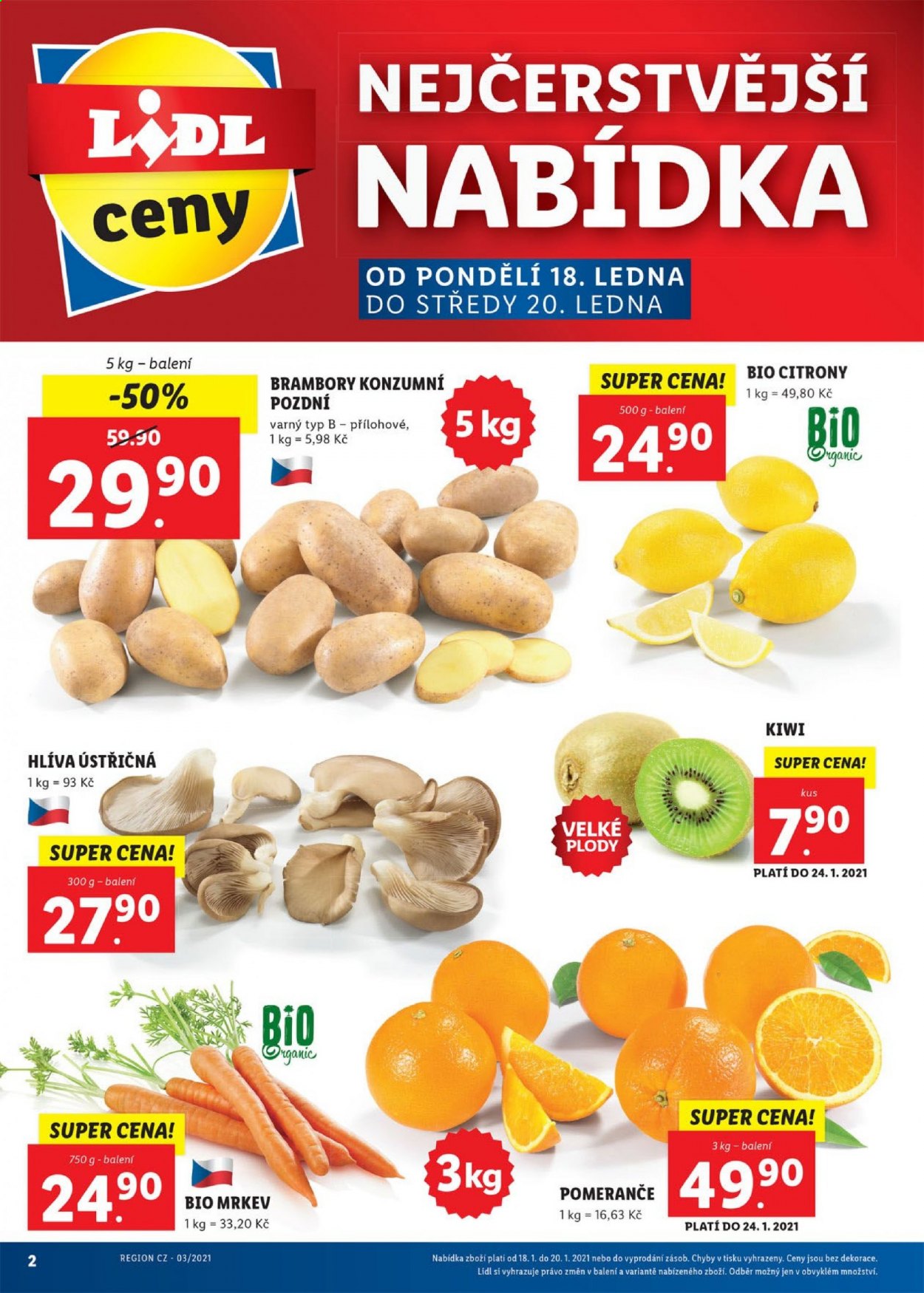 Leták Lidl - 18.1.2021 - 24.1.2021. Strana 2