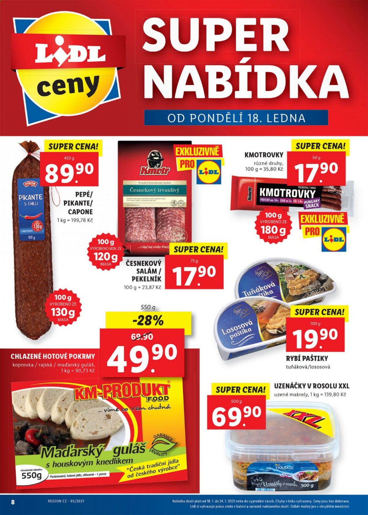 Leták Lidl - 18.1.2021 - 24.1.2021. Strana 8