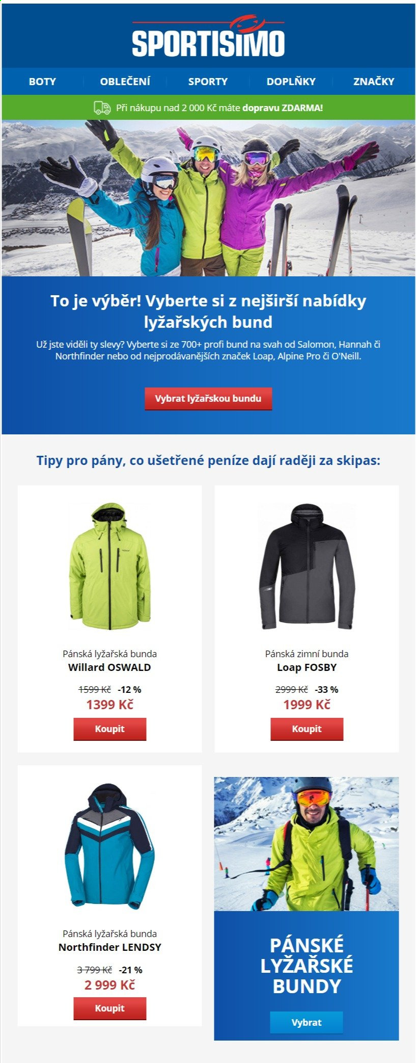 Leták SPORTISIMO - 14.1.2021 - 19.1.2021. Strana 1