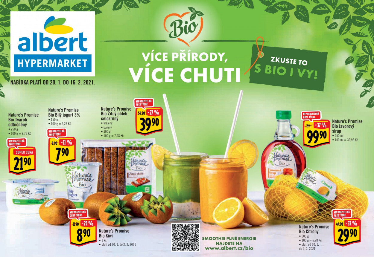 Leták Albert Hypermarket - 20.1.2021 - 16.2.2021. Strana 1