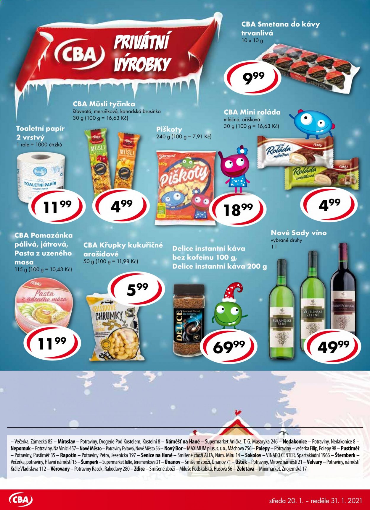 Leták CBA potraviny - 20.1.2021 - 31.1.2021. Strana 7