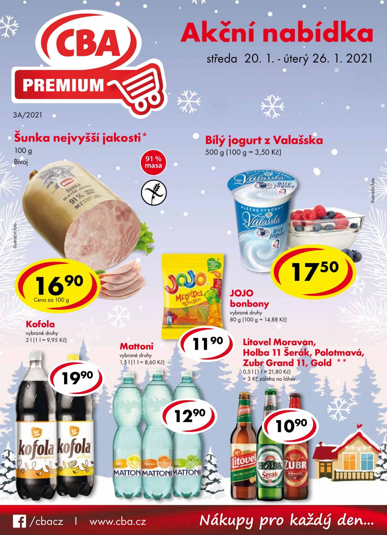 Leták CBA Premium - 20.1.2021 - 26.1.2021. Strana 1