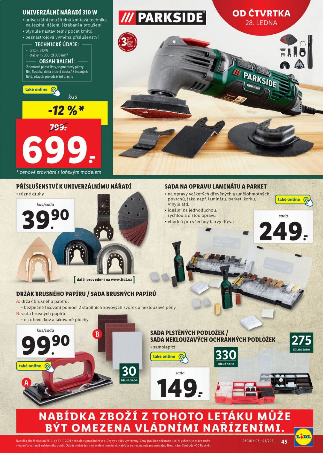Leták Lidl - 25.1.2021 - 31.1.2021. Strana 45