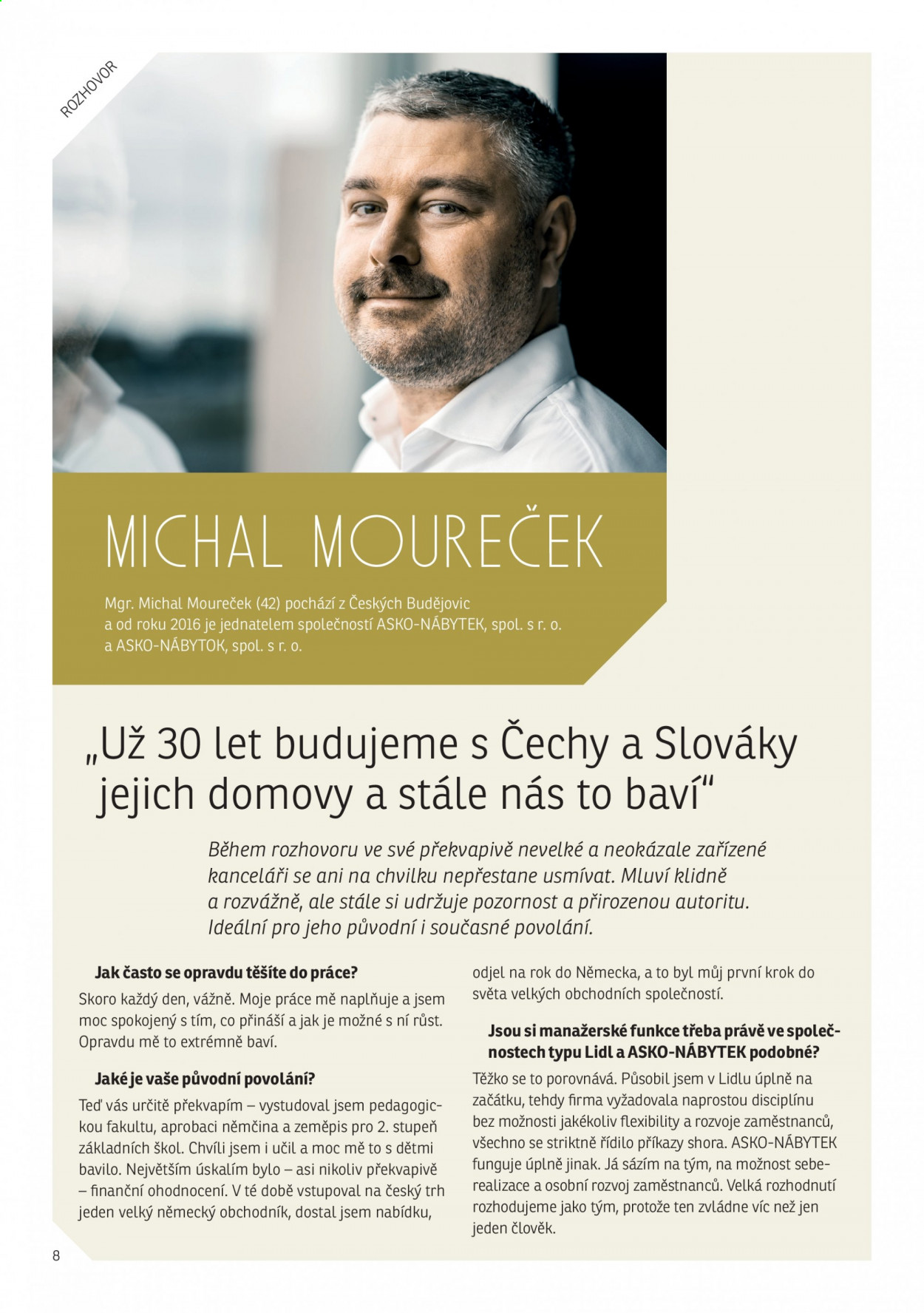 Leták ASKO. Strana 8