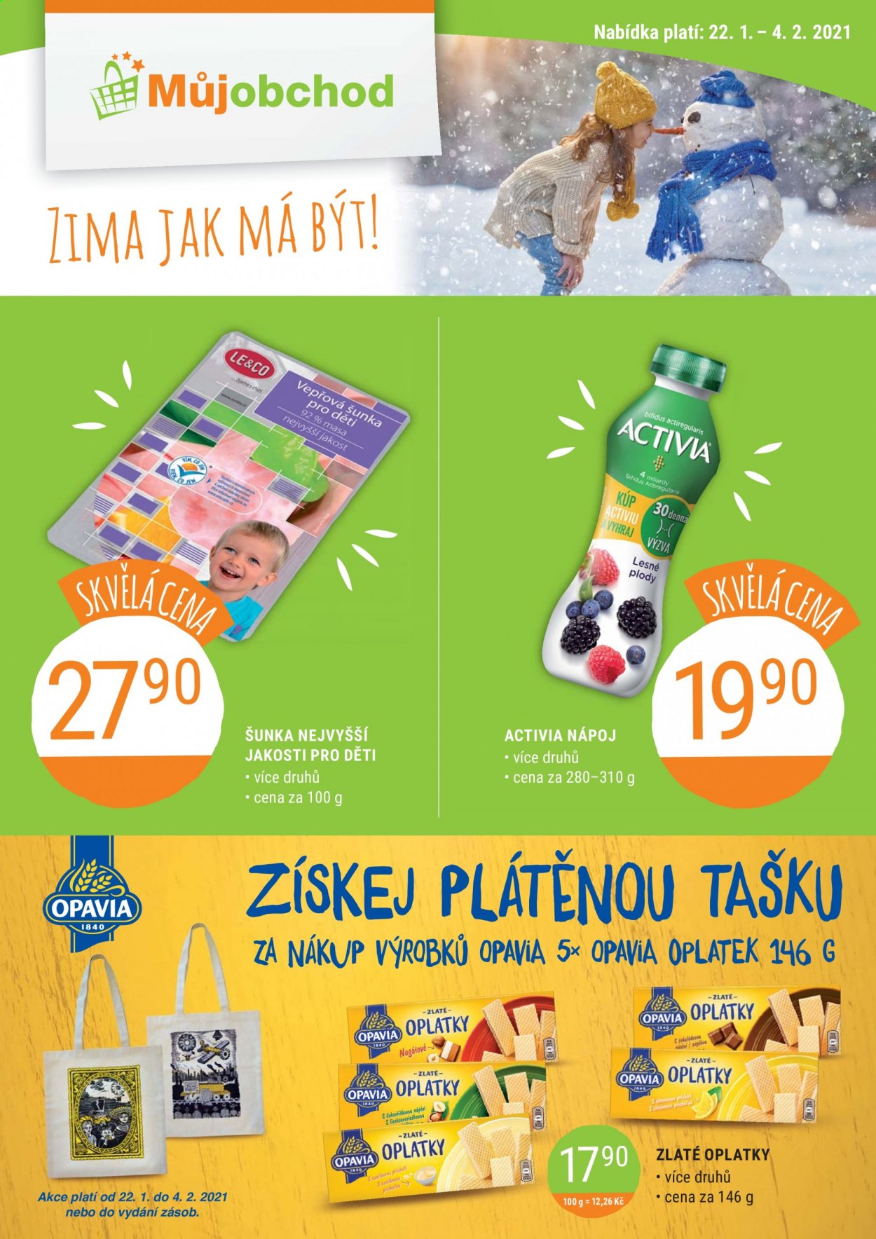 Leták Můj obchod - 22.1.2021 - 4.2.2021. Strana 1