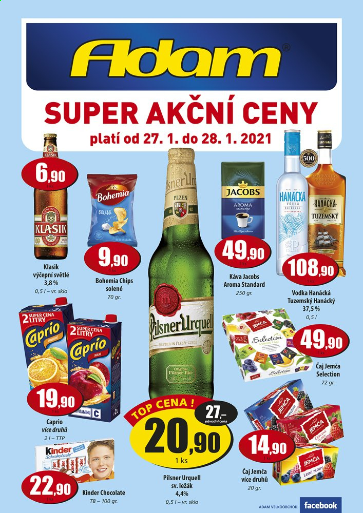 Leták Adam maloobchod - 27.1.2021 - 28.1.2021. Strana 1