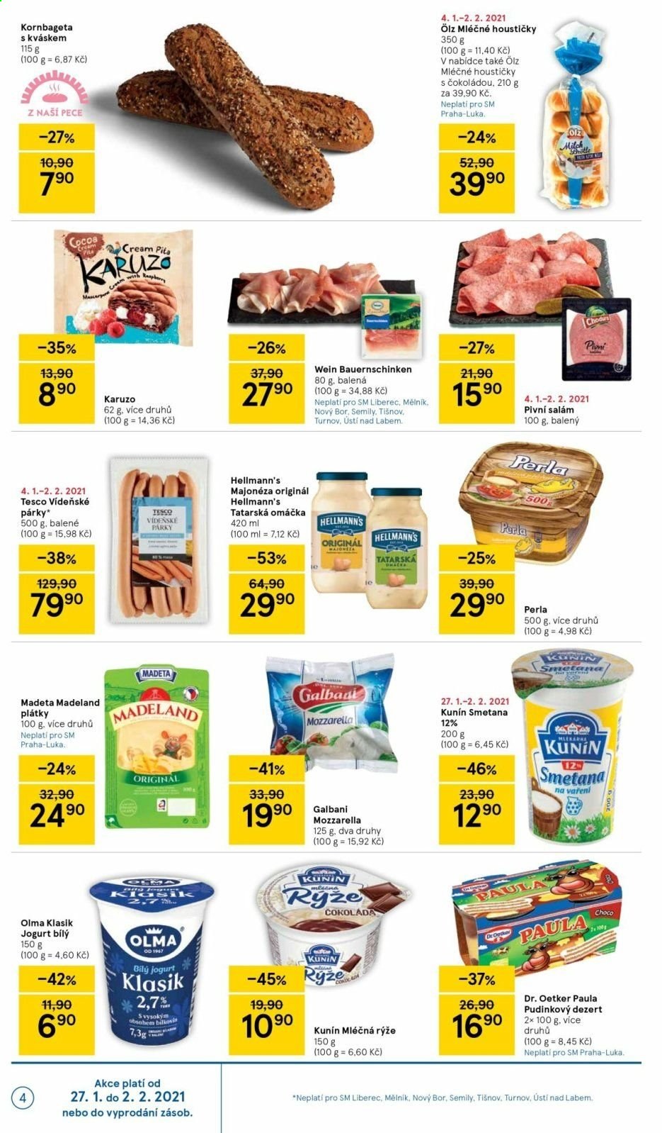 Leták TESCO supermarket - 27.1.2021 - 2.2.2021. Strana 4