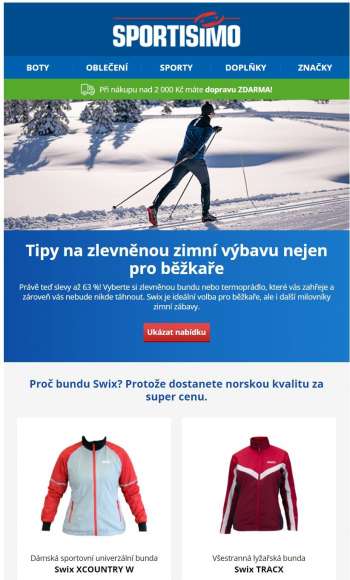 Leták SPORTISIMO - 24.1.2021 - 29.1.2021.