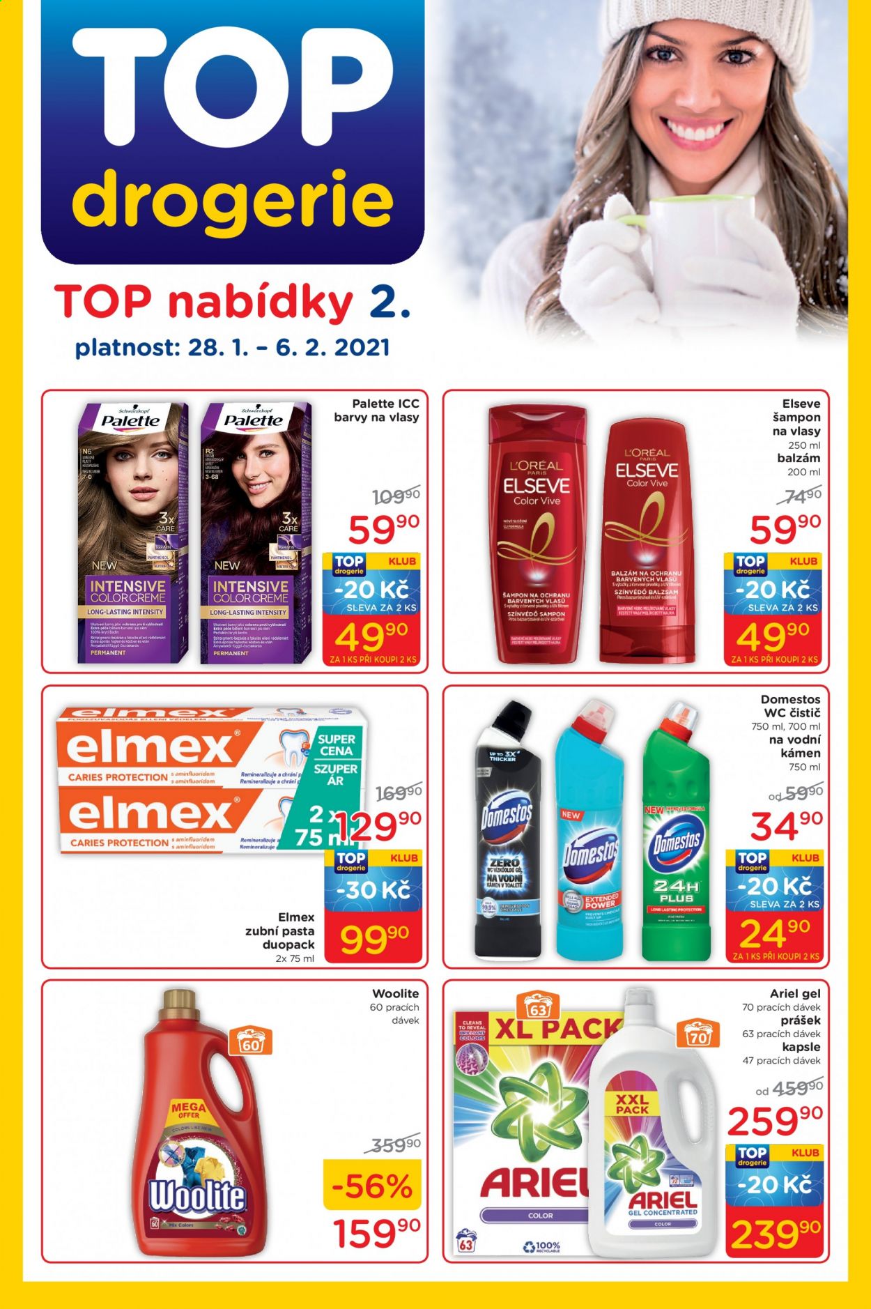 Leták TOP drogerie - 28.1.2021 - 6.2.2021. Strana 1