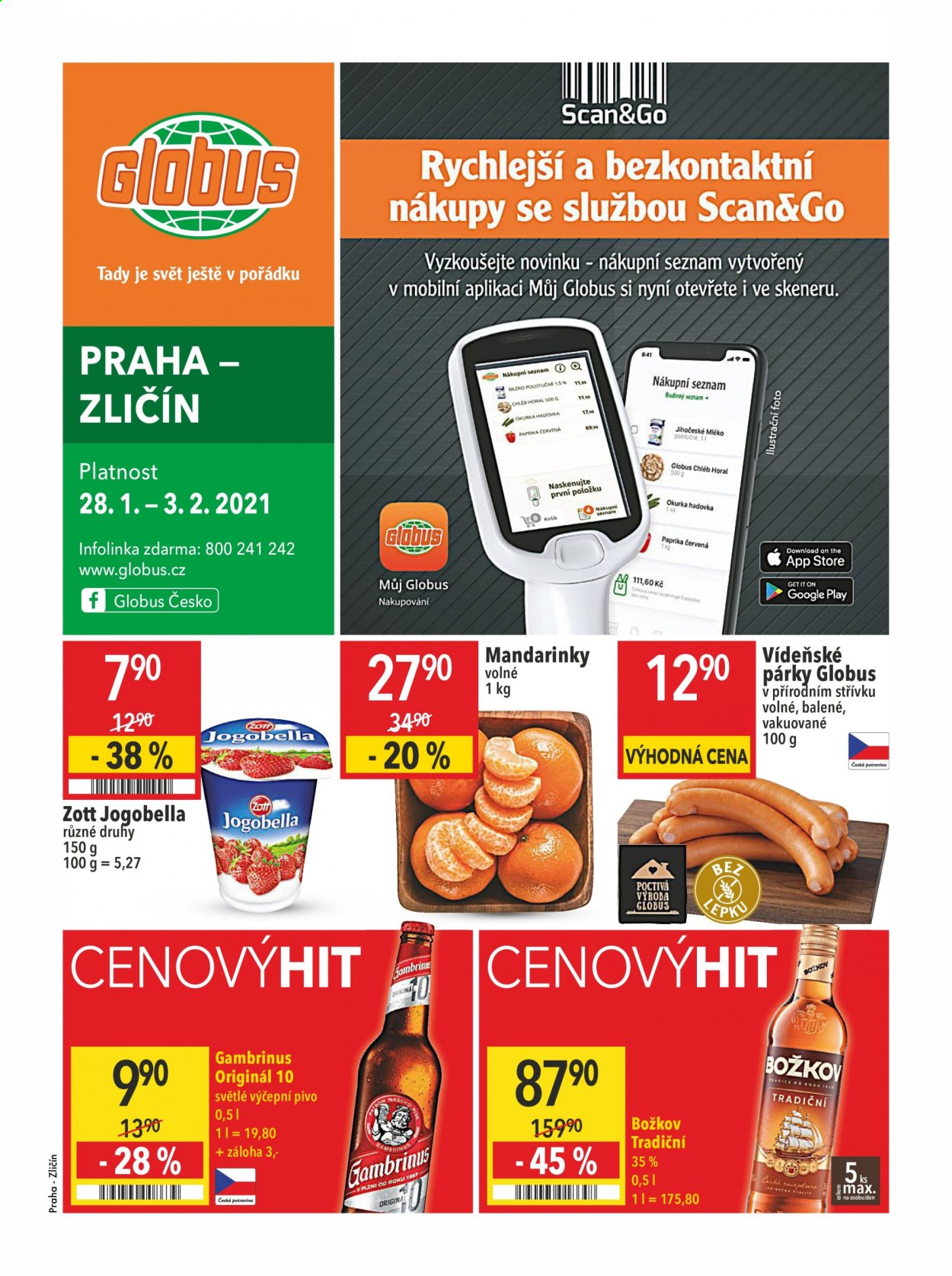 Leták Globus - 28.1.2021 - 3.2.2021. Strana 1
