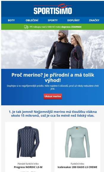 Leták SPORTISIMO - 26.1.2021 - 31.1.2021.