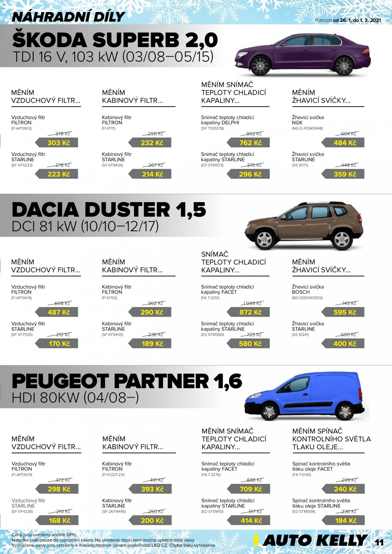 Leták AUTO KELLY - 26.1.2021 - 1.3.2021. Strana 11