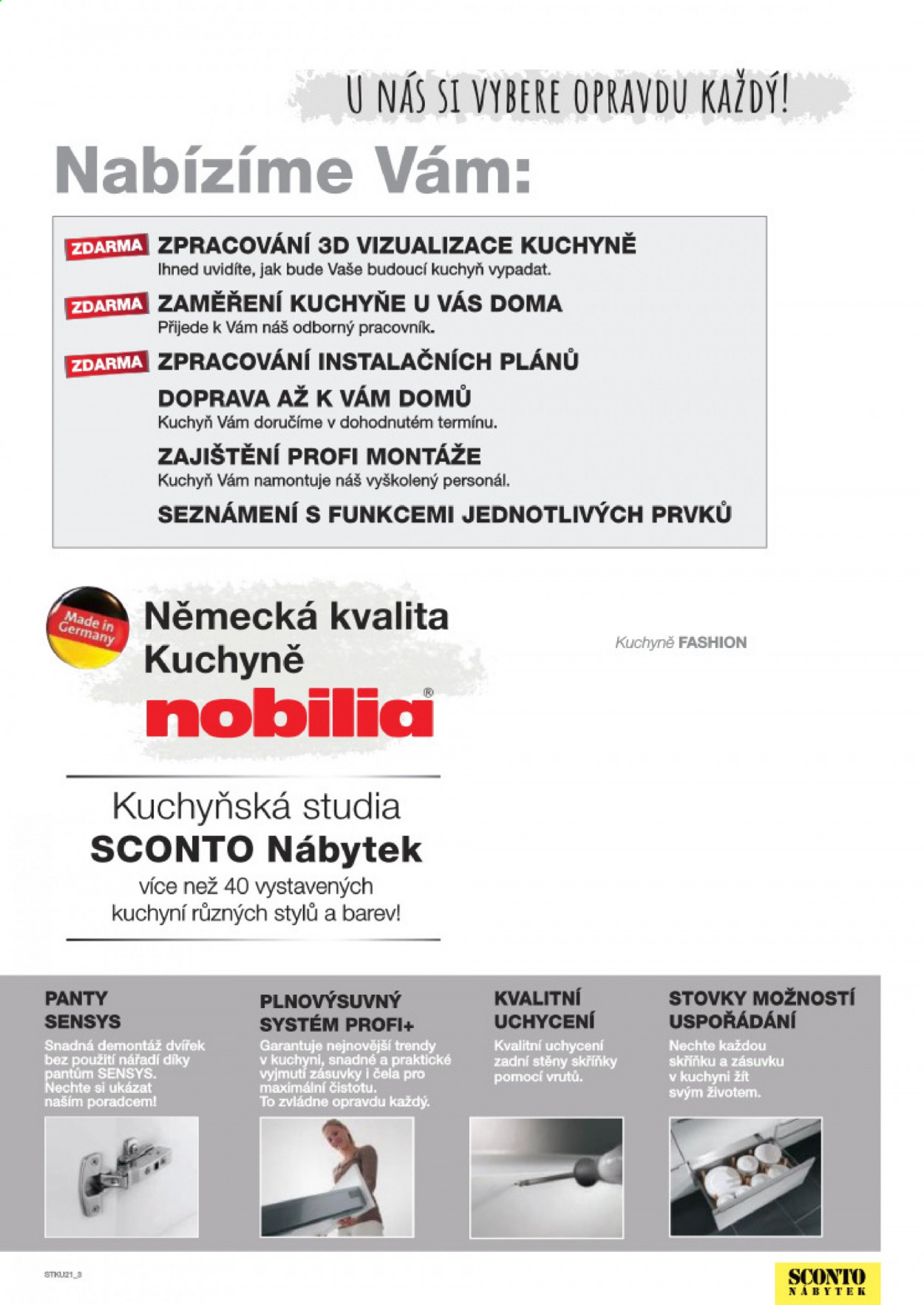 Leták SCONTO NÁBYTEK. Strana 3