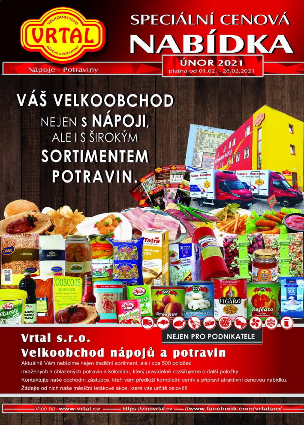 Leták Vrtal - 1.2.2021 - 28.2.2021. Strana 1