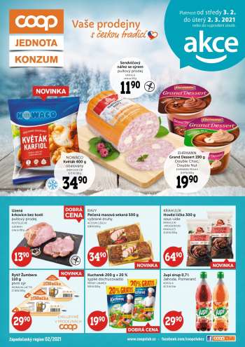 Leták coop JEDNOTA - 3.2.2021 - 2.3.2021.