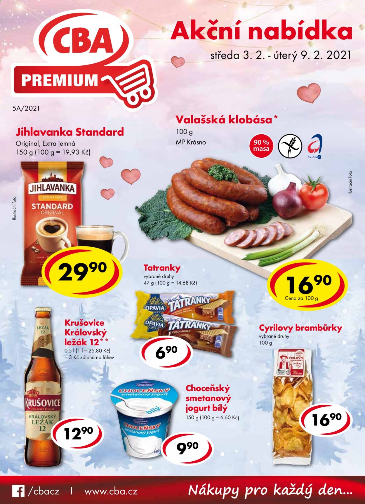 Leták CBA Premium - 3.2.2021 - 9.2.2021. Strana 1