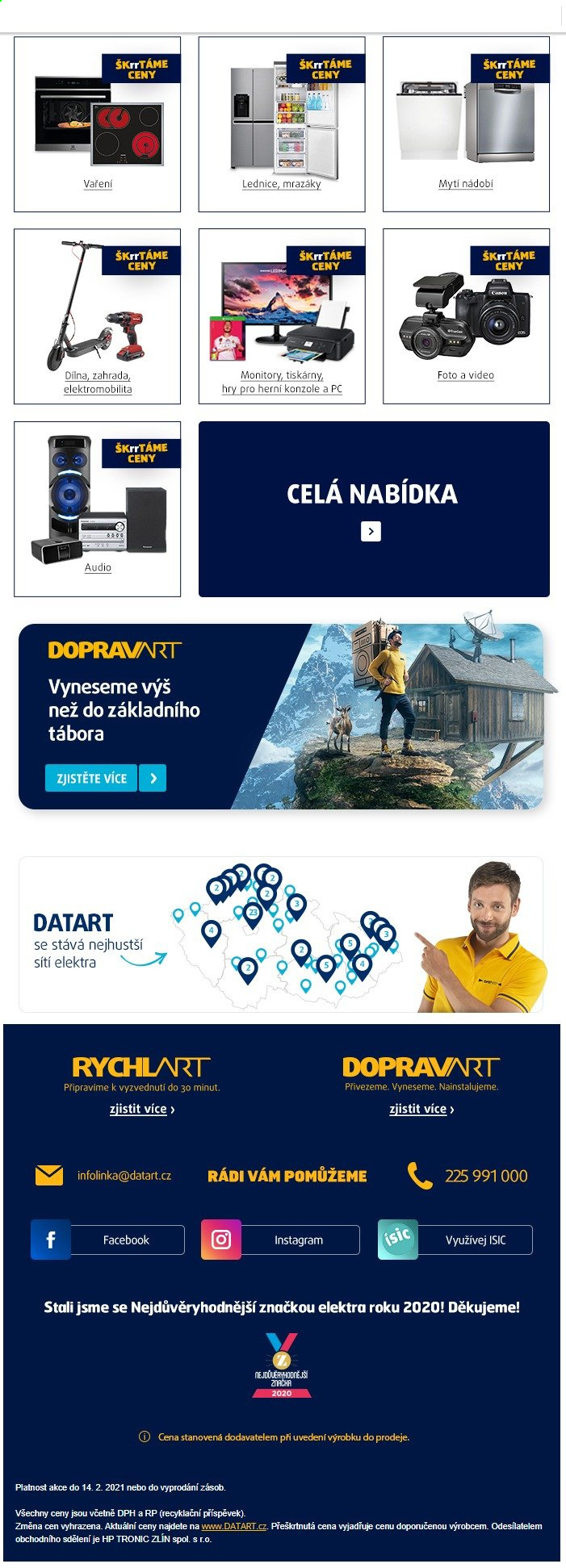Leták DATART - 9.2.2021 - 14.2.2021. Strana 2